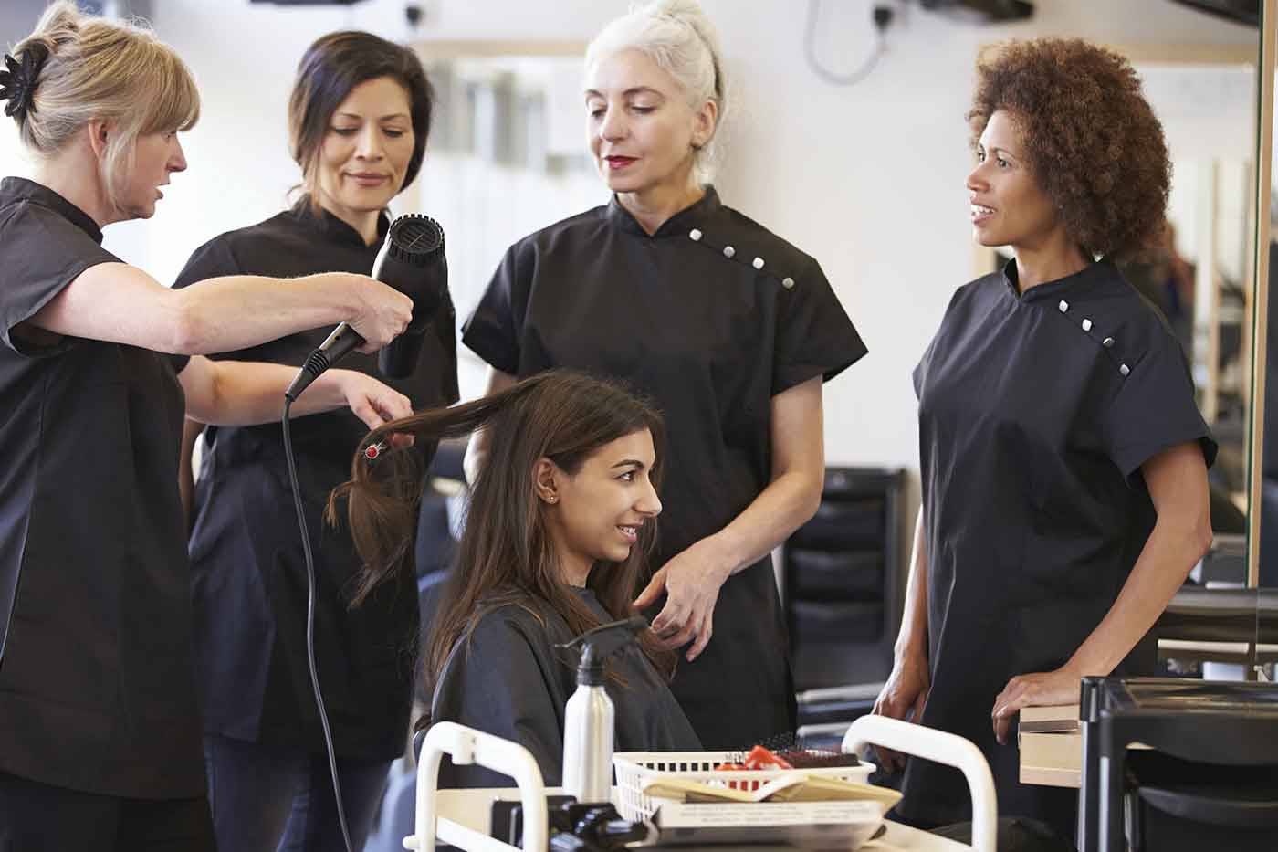 Professional beauty staff